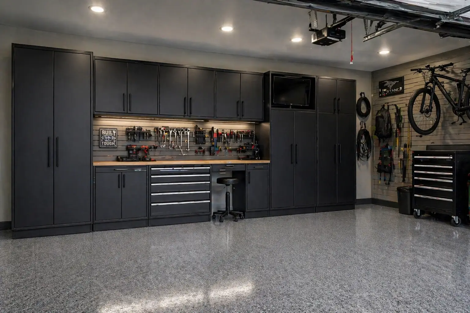 Custom garage cabinets